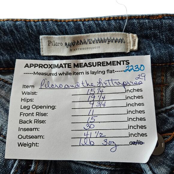 Pilcro Womens Bootcut Jeans 29 Medium Wash Boho Chic Casual Soft Girl Streetwear - Picture 12 of 13